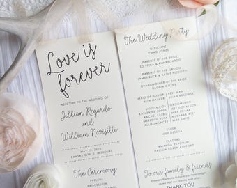wedding programs ceremony program