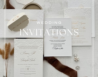Sample Pack Wedding Invitation (Various Prints and Finishes Included)