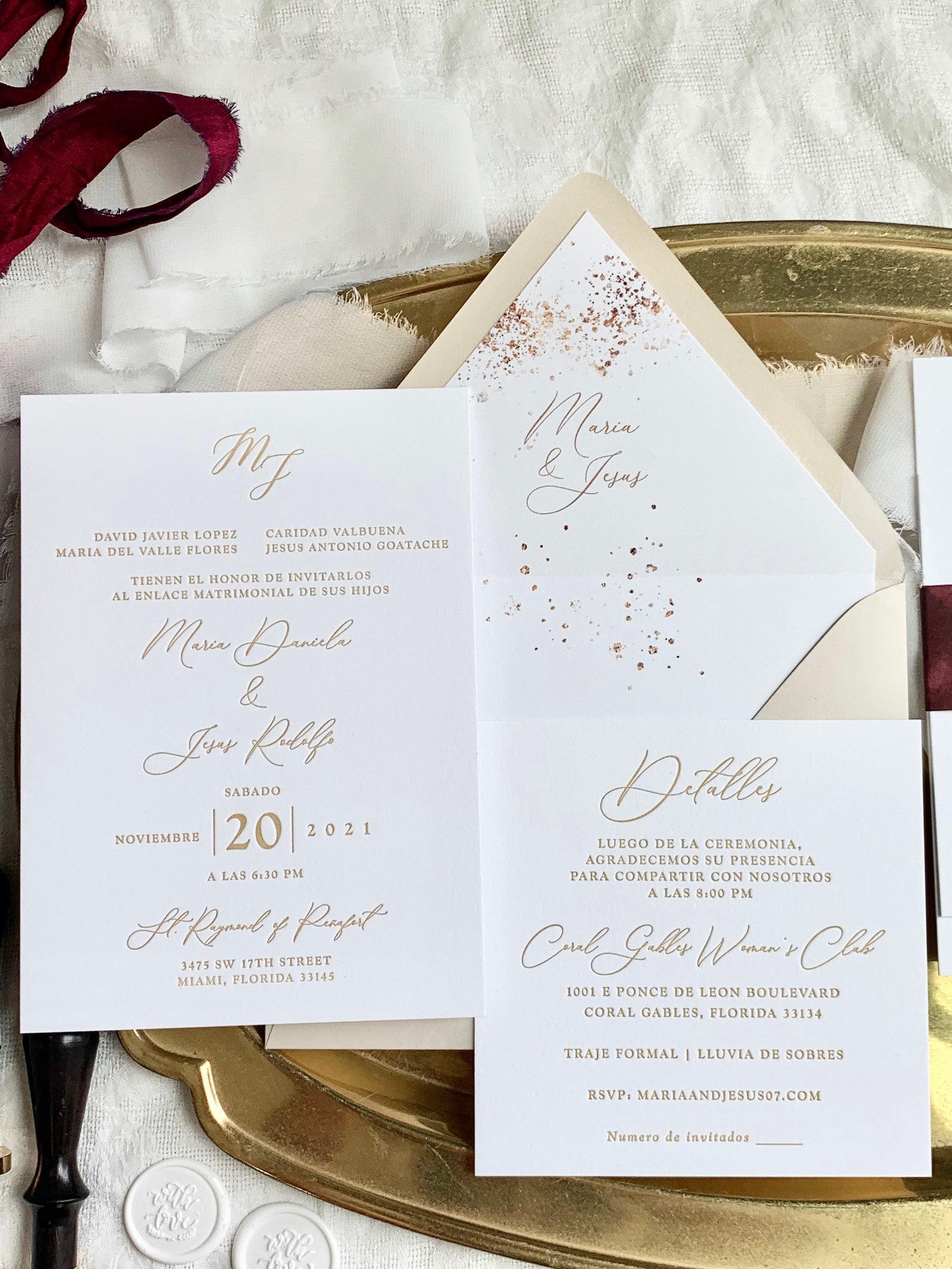 Letterpress Invitations Ultra Thick Paper Wedding Invites Etsy