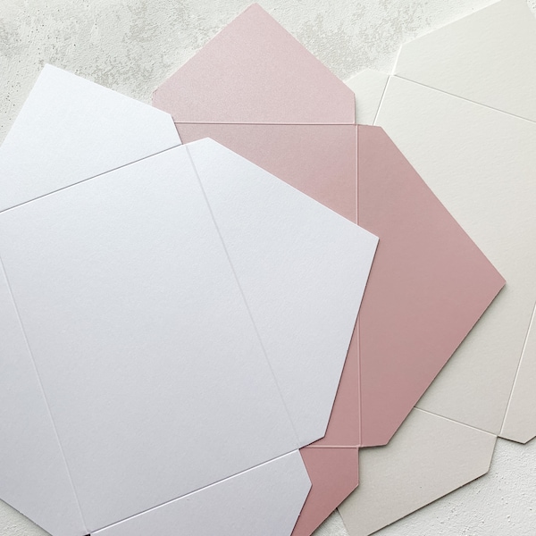 Pochette Envelope for Acrylic Invitations |  Pouchette Cardstock Envelope for Acrylic Invitation | Requires an Outer Envelope