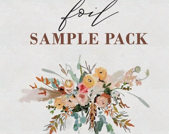 Foil Wedding Invitation Samples - Foil Invitations - Foiled Wedding Stationery Sample Pack