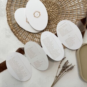 Folding Oval Seating Chart Style 42 - Etsy