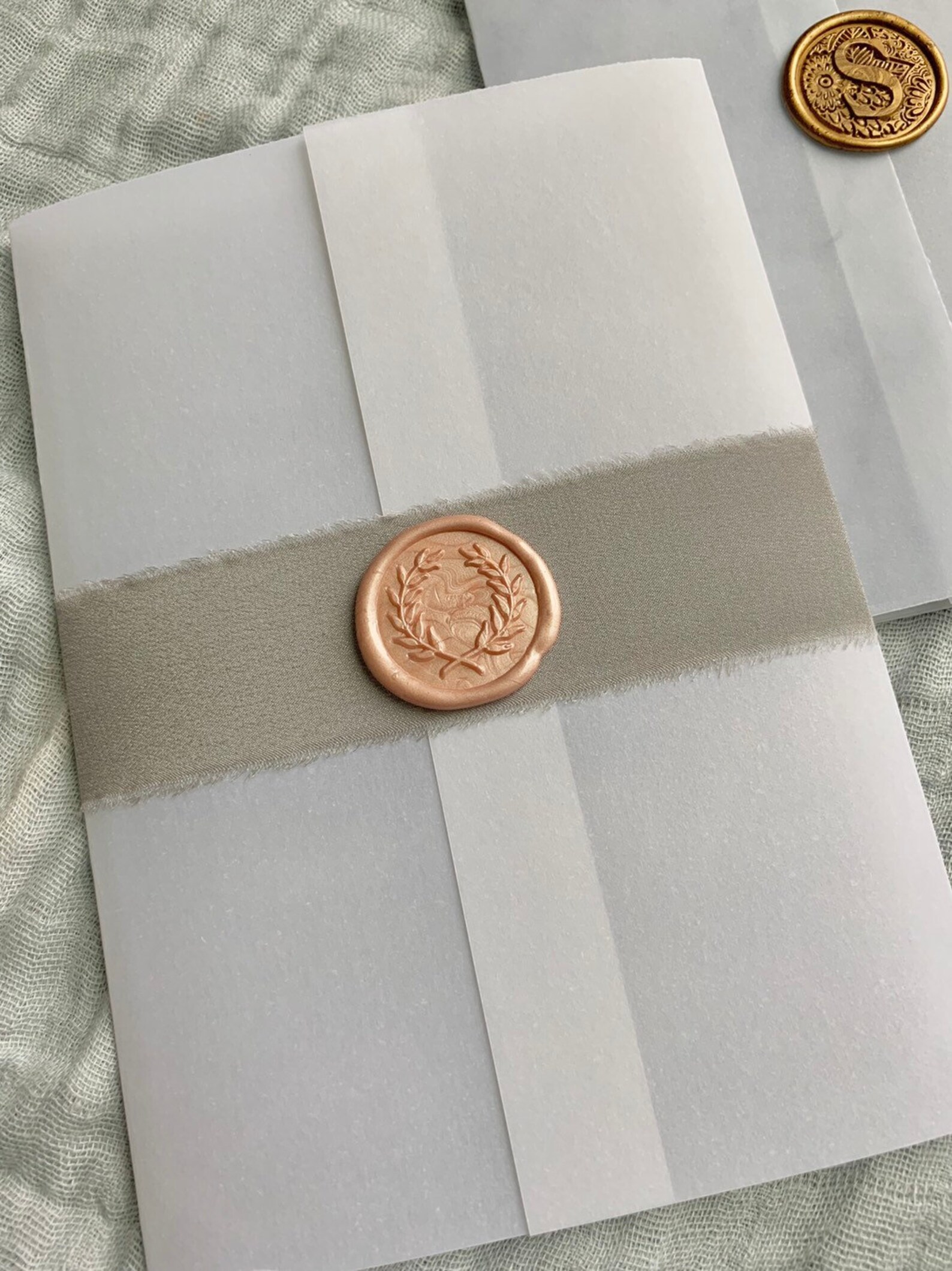 Vellum Wrap Vellum Wedding Invitations Printed or Plain Etsy