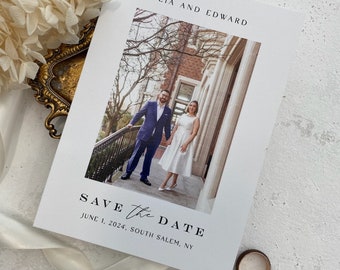 Save the Date Cards - Wedding Save the Date Sided with Envelopes + Liners - Style 177