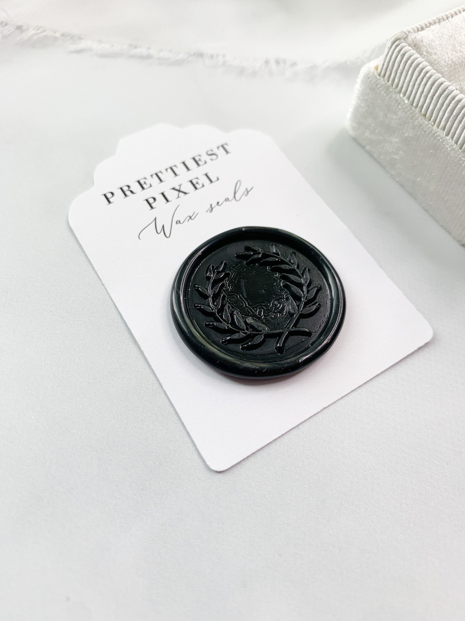 Wax Seal Stickers with Adhesive Backing Black Etsy