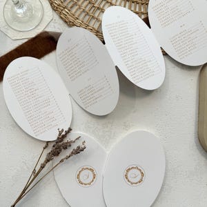 Folding Oval Seating Chart Style 42 - Etsy