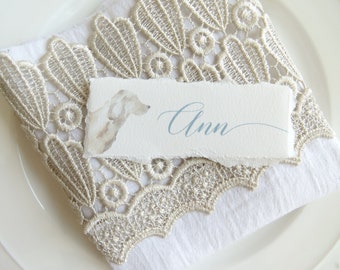 Wedding Name Cards | Wedding Place Cards Name Escort Cards - Puppy