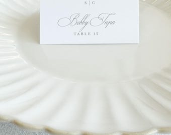 Printed Name Cards | Escort Cards | Tented PlaceCards |  Style 97