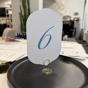 Wedding Table Numbers PRINTED -  Style 35