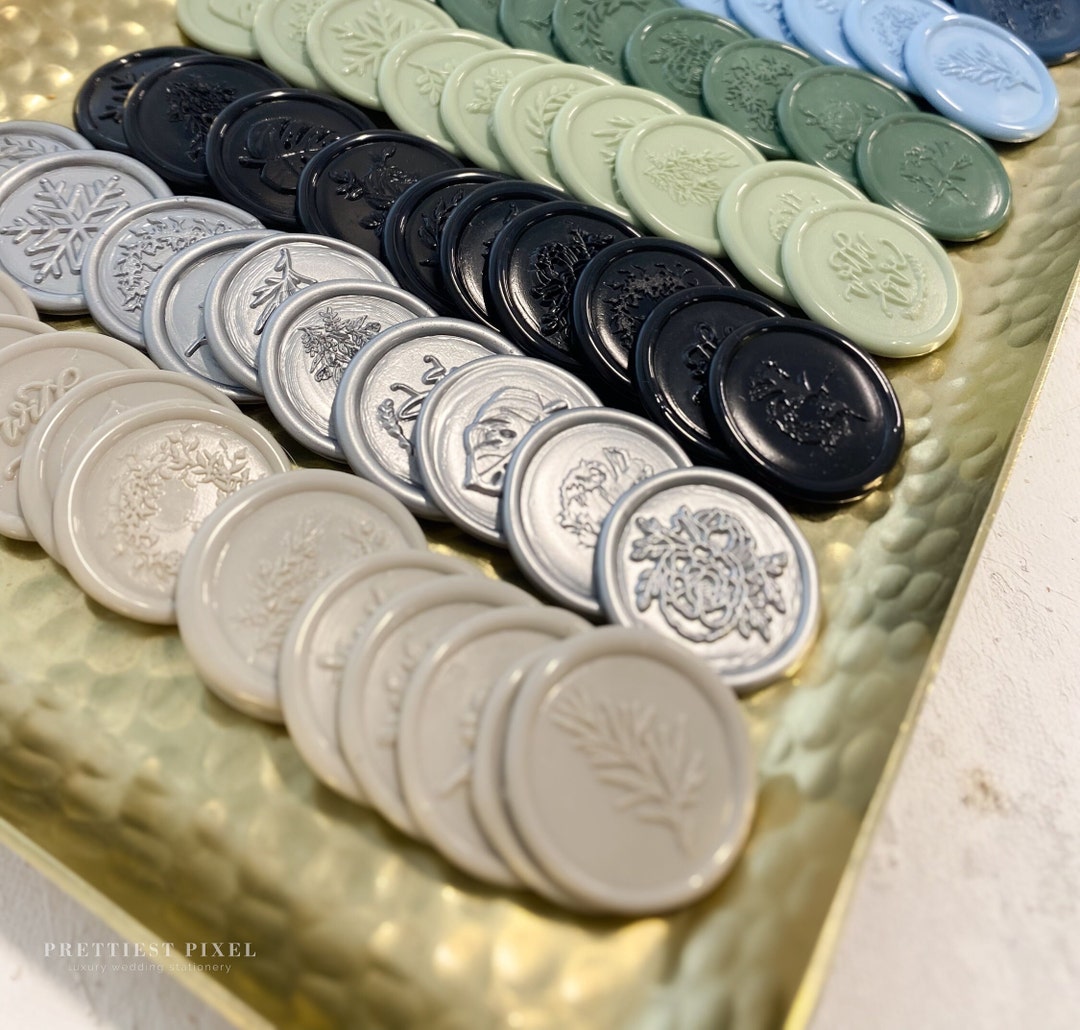 Silver Wax Seals Adhesive Wax Seals Stickers Wax Seals for Etsy
