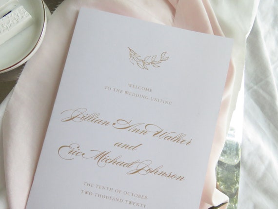 Wedding Programs Wedding Programs Ceremony Program Etsy
