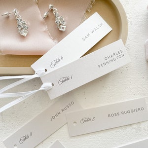 Wedding Name Cards Tags | Wedding Place Cards for Wedding 3.5x1 inches - Style 218