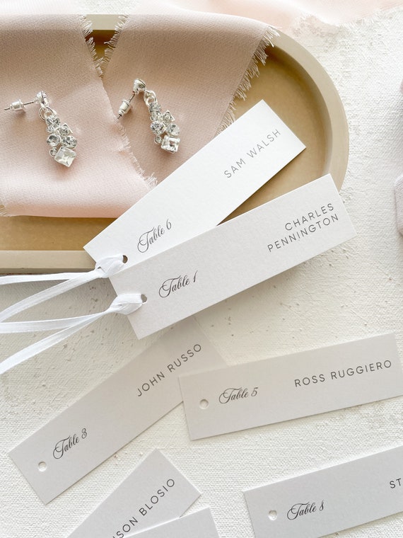 Place Cards Tags for Wedding 3.5x1 Inches Etsy
