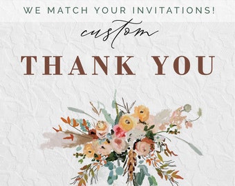 Dinner Thank You Card | Wedding Thank You Card | Thank You Card | Thank You Style 08