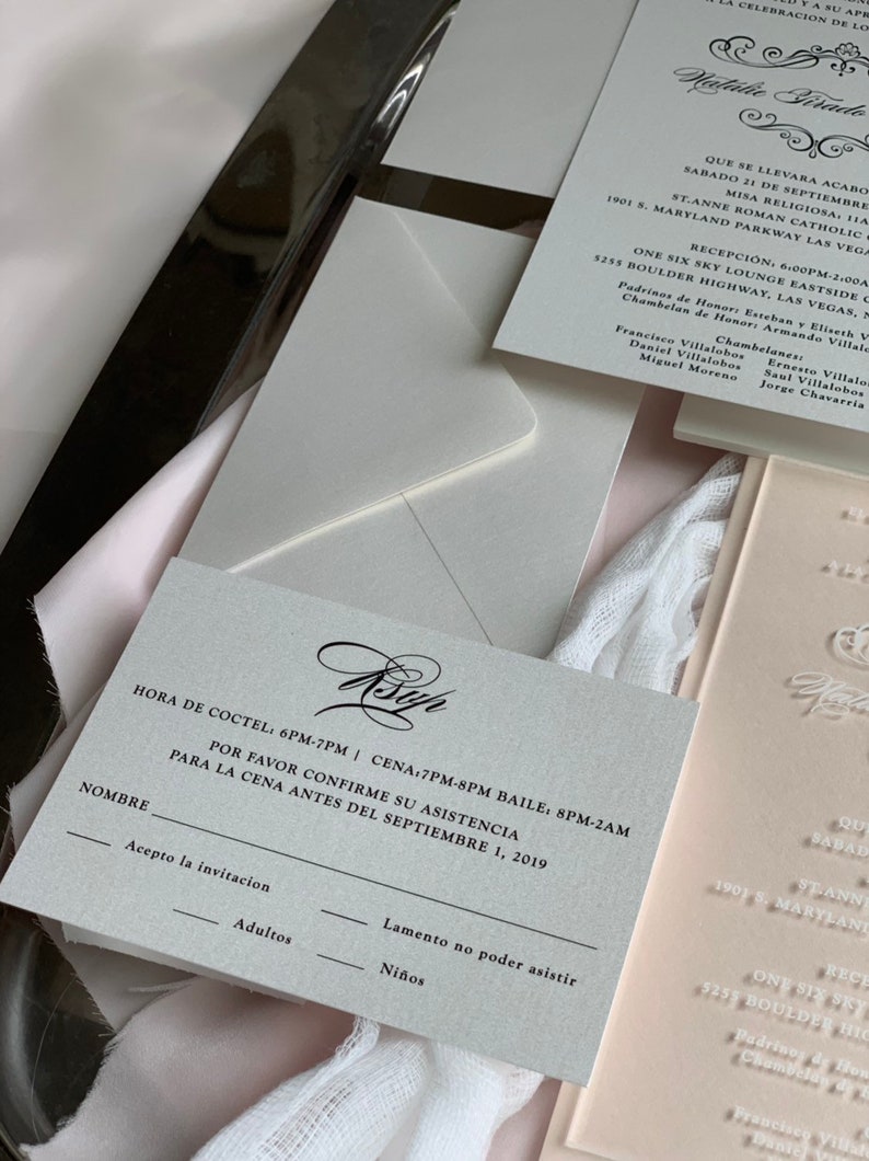 Clear Flexible Plastic Wedding Invitation Clear Invitations Etsy