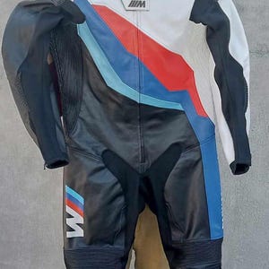 bmw motored  Motorbike Racing Leather Suit- CE Approved Motorbike Riding Suit With Protective Armours