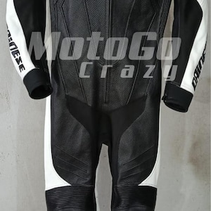 Dainese Motorbike Racing Leather Suit- CE Approved Motorbike Riding Suit With Protective Armours