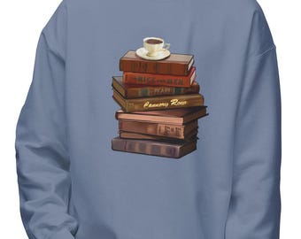 John Steinbeck Classic Novel Lover Sweatshirt, Literary Gift, Reading Crewneck, Coffee Lover Crewneck, Bibliophile Apparel, Teacher Gift
