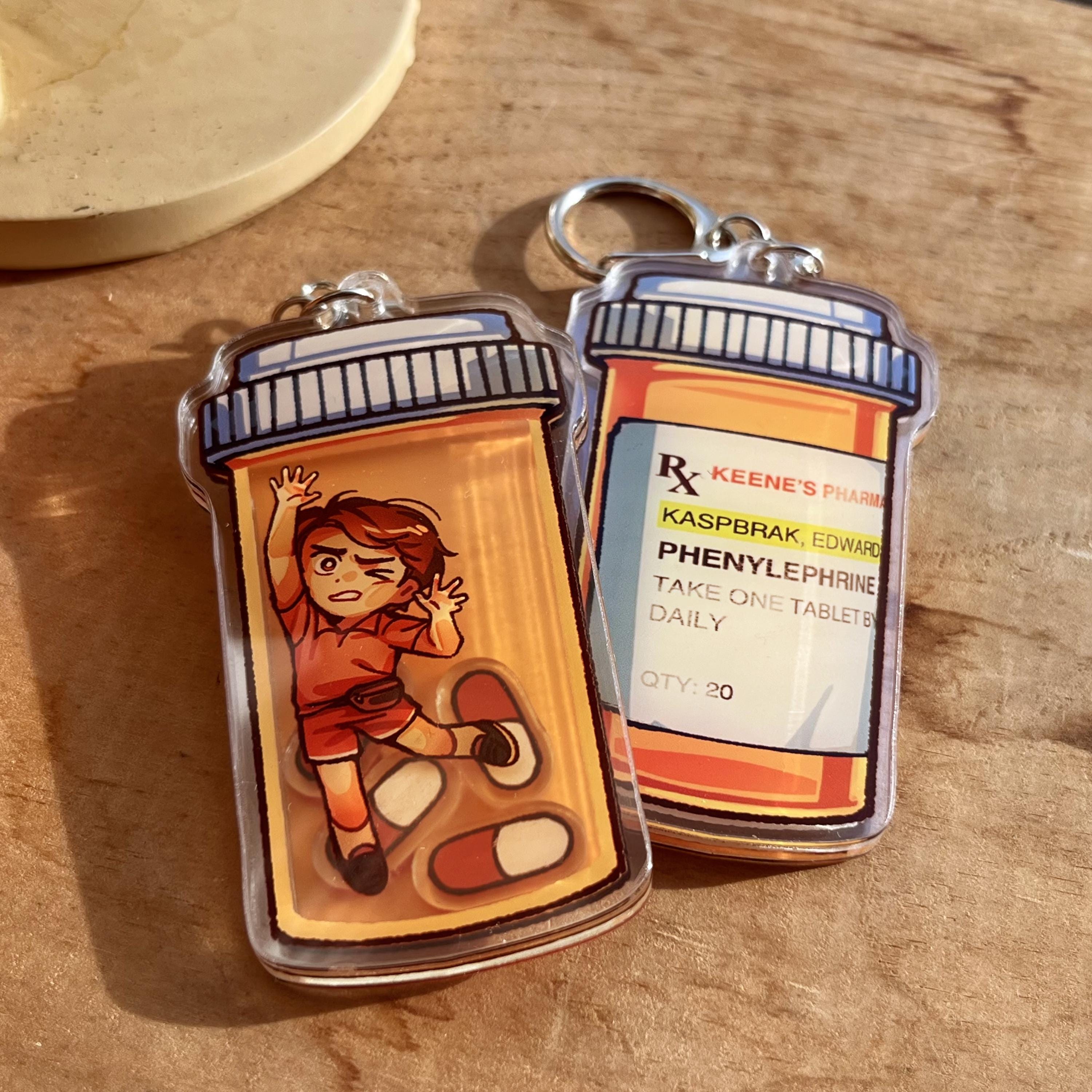 Eddie Kaspbrak Pill Bottle Shaker Charm - Etsy