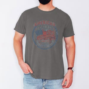 Vintage American Teacher Shirt, Patriotic USA Flag, Shaping Futures Since 1776 Tee Pepper