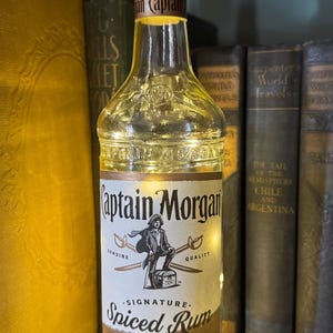 Captain Morgan Spiced Rum Lighted Bottle: Bar Decor Nightlight