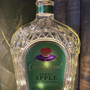 Crown Royal Apple Whisky Bottle Light: Unique Night Light