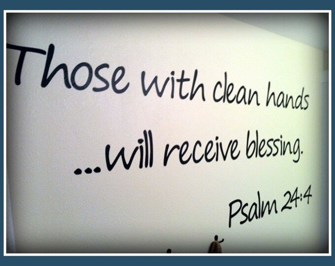 Vinyl Wall Decal Scripture Verse for Bathroom Etsy