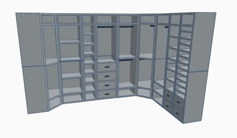 STL File for 1:6 Scale Wardrobe - Etsy