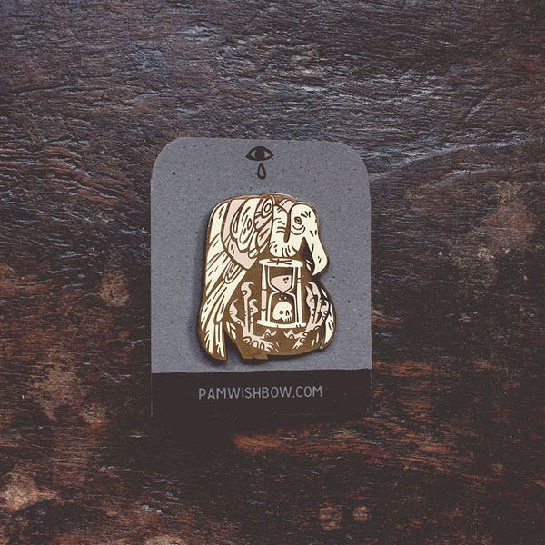 The Inevitable - artist series lapel enamel pin - SALE