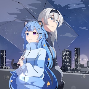 Anime Kunst Auftragsarbeit | Original | Fanart | Benutzerdefinierte Charakter Porträt Ganzkörper | OC | Fanart | Profilbild Auftragsarbeit