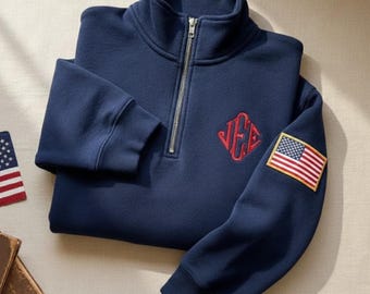 Embroidered J.E.E. Epstein Quarter Zip Sweatshirt, Jeffrey JEE Monogram Unisex Sweatshirt, Meme Shirt, Jeffrey Epstein Embroidery Merch