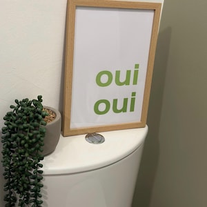 Bathroom Wall Art ‘Oui Oui’