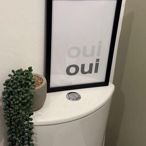 Bathroom Wall Art ‘Oui Oui’