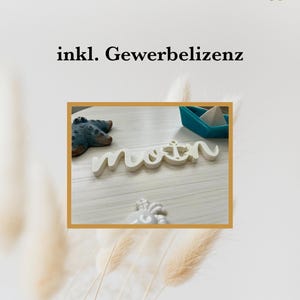 Moin mit Anker inkl. Gewerbelizenz 3D Druck STL Aufsteller Schriftzug Maritim