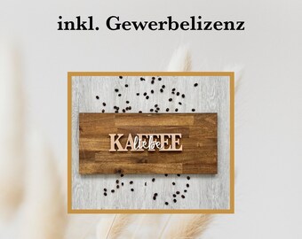 Coffee Love lettering incl. commercial license 3D print file decoration table decoration coffee sign coffee machine STL