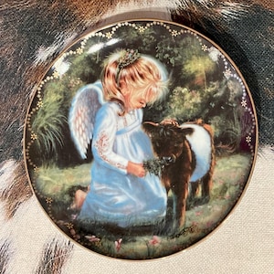 Bradford Exchange Porcelain Plate An Angel Caring Collectable