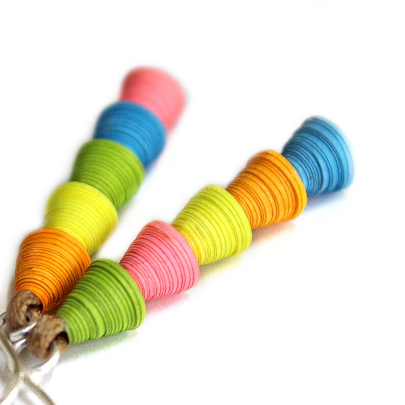 Neon Statement Jewelry Set with Matching Earrings