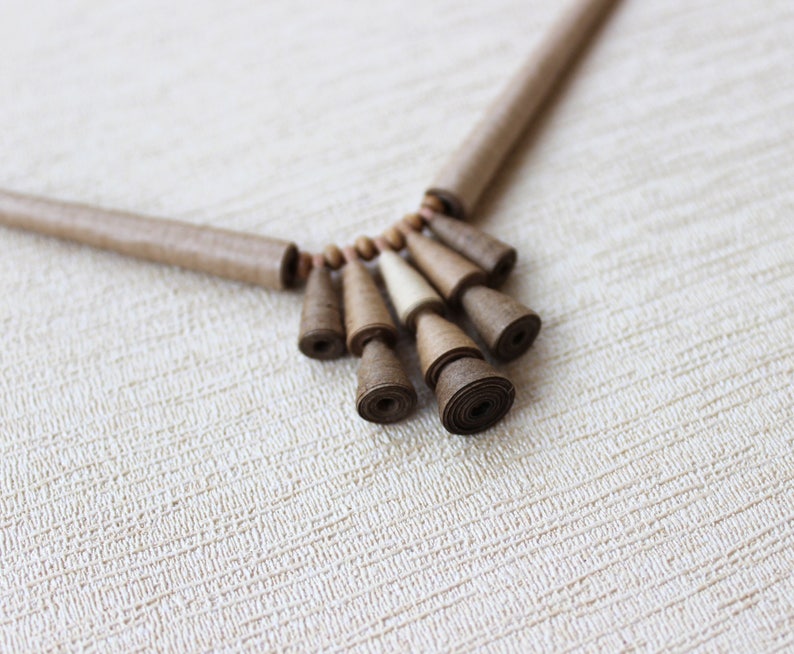 Zen Harmony Necklace Gift for Yoga Lover Handmade Recycled Jewelry