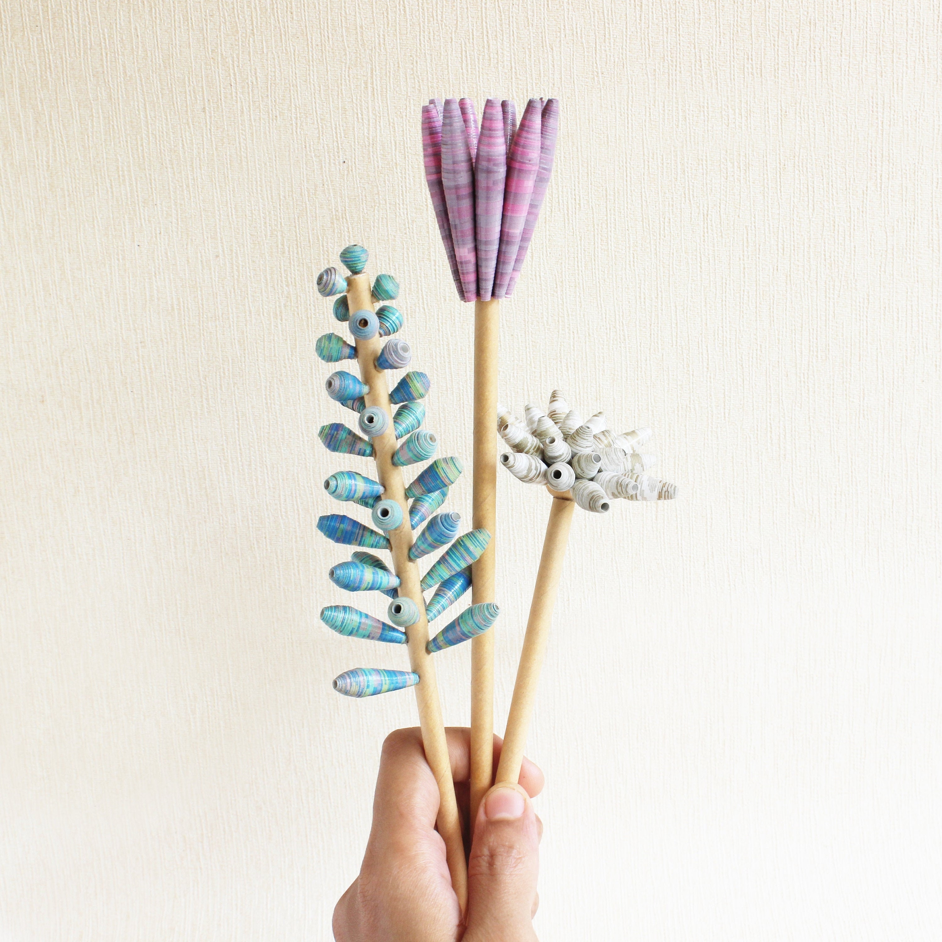 Joli Mélange Bouquet en Vase Modern Farmhouse Spring Decor Eco-Friendly First Anniversary Gift Paste