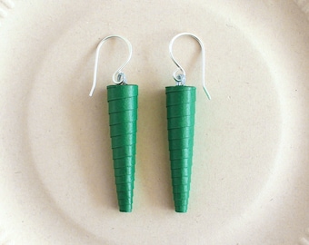 Emerald Green Earrings • Dark Green Earrings • Green Statement Earrings • Forest Green Earrings • Hunter Green Earring • Green Drop Earrings