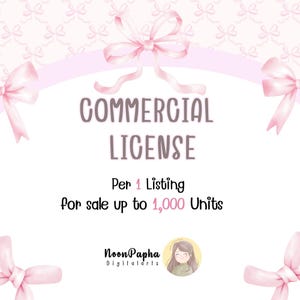 For 1 listing Extended Commercial License Use Up To 1,000 Products