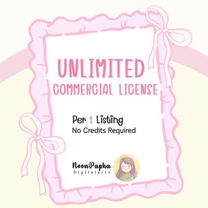 Unlimited Commercial License for 1 Clipart listing