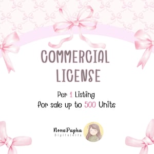 For 1 listing Extended Commercial License Use Up To 500 Products