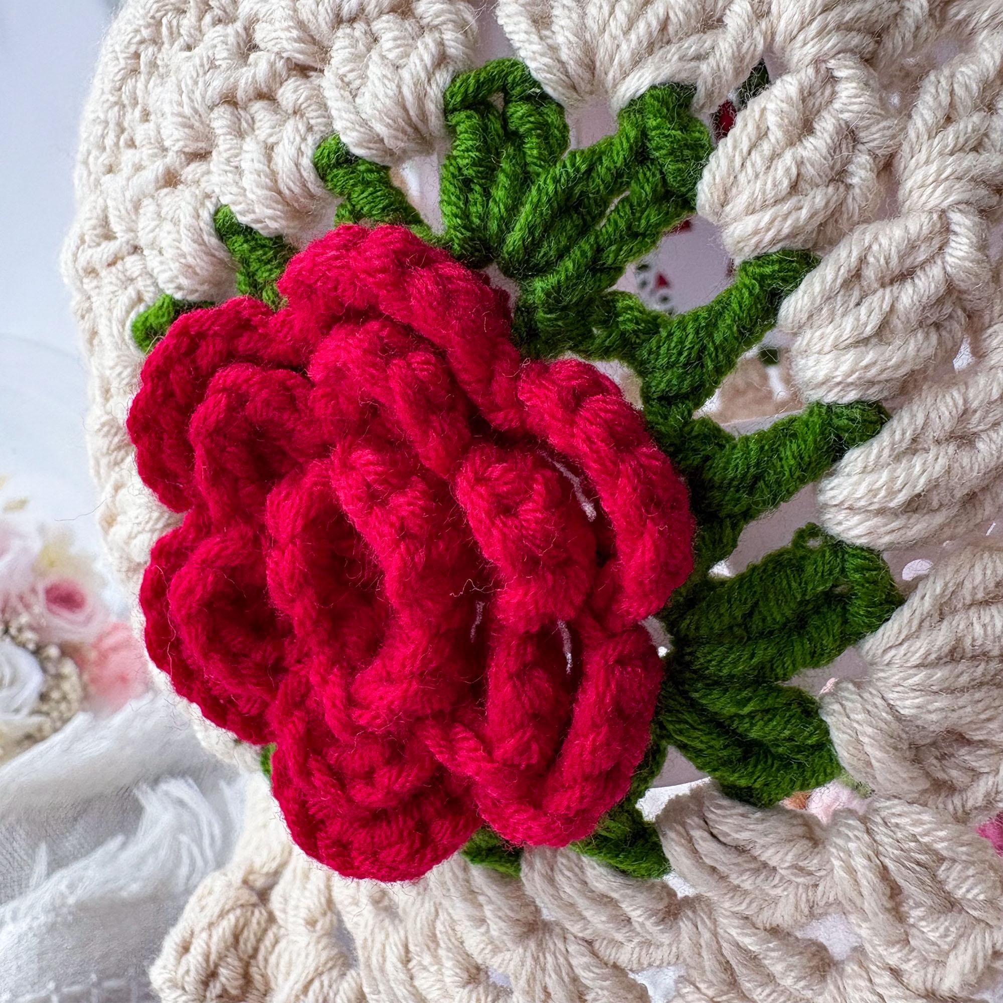 Crocheted Pink and Cream Flower Bucket Hat for Women LILAC DAISY HAT – SHOP FLUFFY main image 4