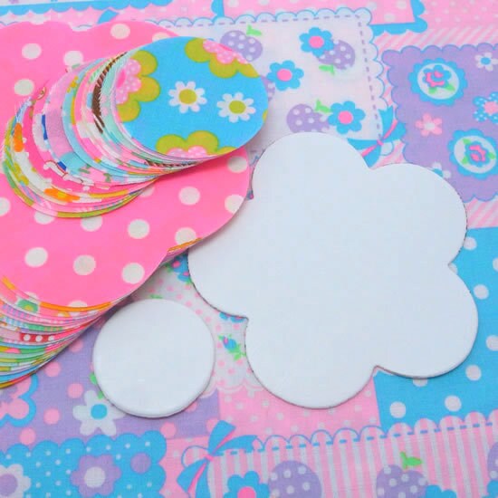 Fiore 8,5 Cm, Ritagli Di Tessuto - 20 Pezzi, Tessuto 100% Cotone, Trapunta Patchwork, Colore Brillante, 1 Modello, Ritagli Di Tessuto - Italia - Foto 10