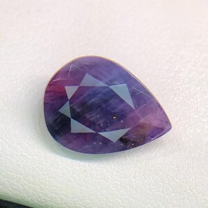Natural Ruby Gemstone 4.10 Carats Purple color Pear Cut Opaque Loose Stone | Afghanistan Ruby | Pendant Gem | July Birthstone, Gift for Her