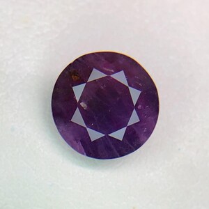 Natural Ruby Gemstone 2.00 Carats Purple color Round Cut Opaque Loose Stone | Afghanistan Ruby | Pendant Gem | July Birthstone, Gift for Her