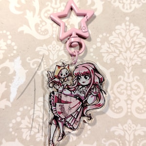Infinity Nikki, Key chain, Glitter - Nikki and Momo