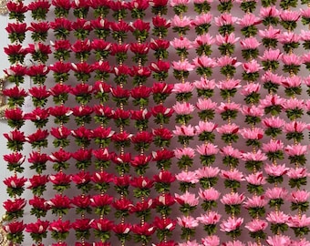 Roze en rode lotusbloemenslinger | Indiaas bruiloftsdiwali-decor