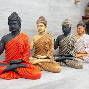 Buddha Statue | Meditation Decor | Yoga Studio Sculpture | Zen Home Accent | Resin Buddha Figurine | Spiritual Gift| Housewarming Gift
